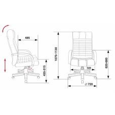 Кресло Бюрократ KB-10 WALNUT