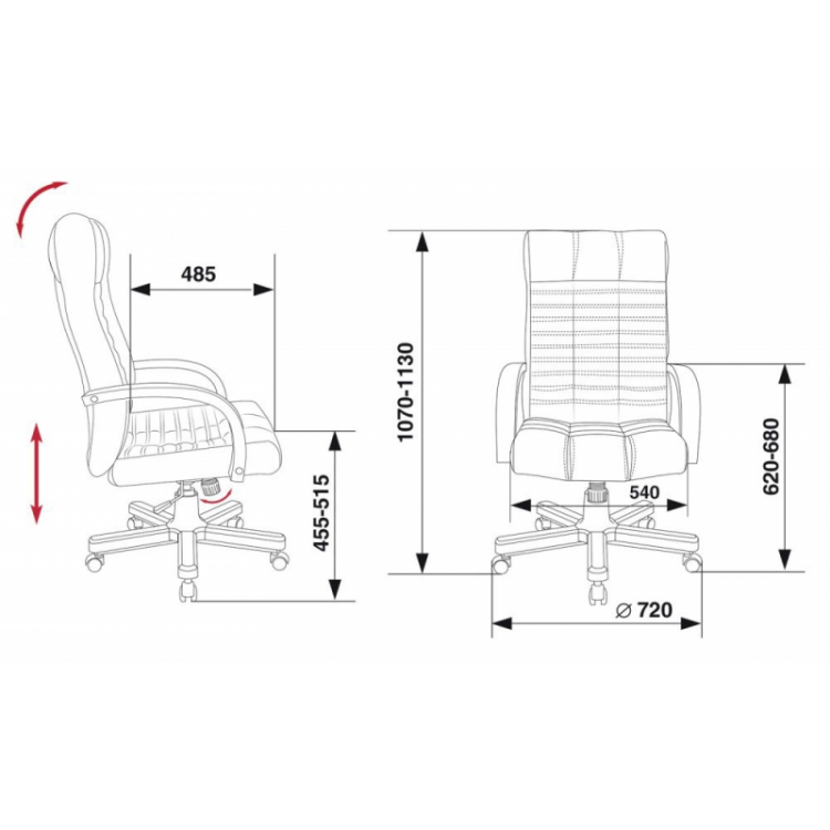 Кресло Бюрократ KB-10 WALNUT