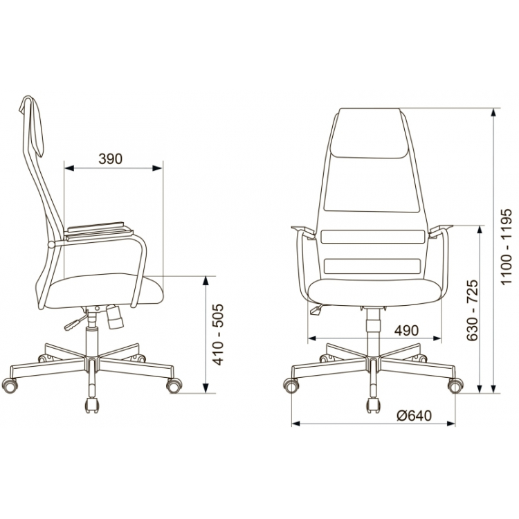 Кресло Бюрократ KB-5M/SL