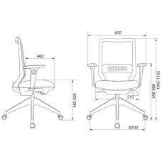 Кресло Бюрократ MC-611NL