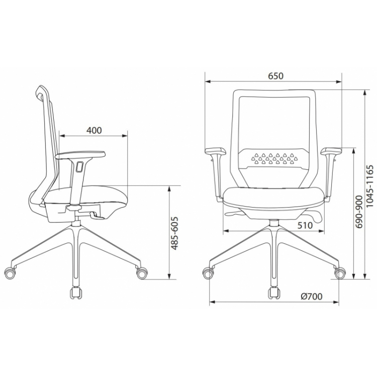 Кресло Бюрократ MC-611NL
