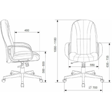 Кресло Бюрократ T-898AXSN экокожа