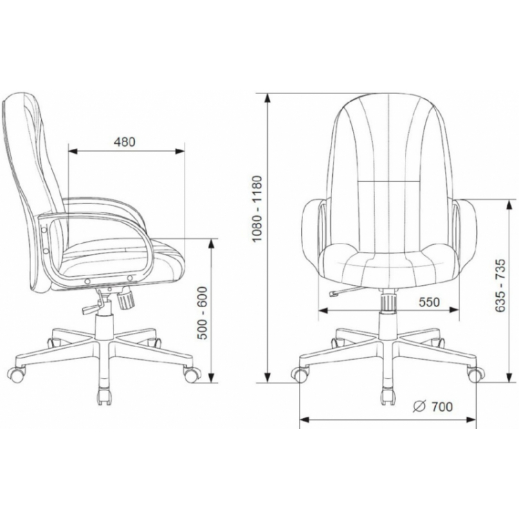 Кресло Бюрократ T-898AXSN экокожа