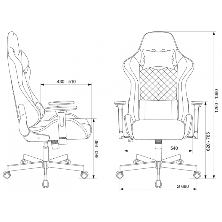 Кресло игровое Бюрократ Knight Armor