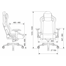 Кресло игровое Бюрократ Knight Craft