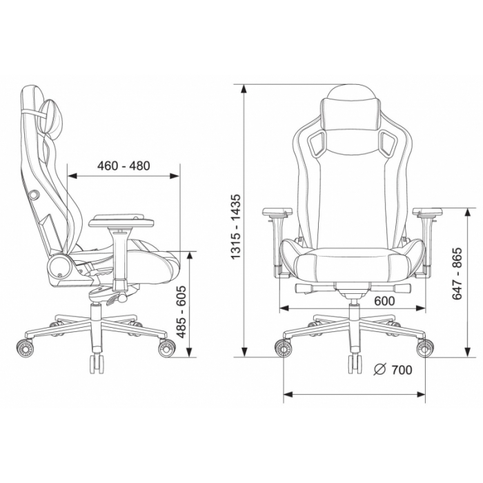 Кресло игровое Бюрократ Knight Craft