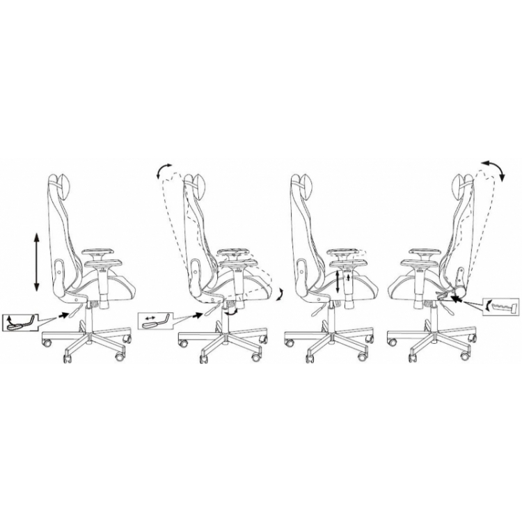 Кресло игровое Бюрократ KNIGHT N1