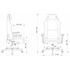 Кресло игровое Бюрократ KNIGHT N1