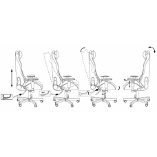 Кресло игровое Бюрократ Knight Neon