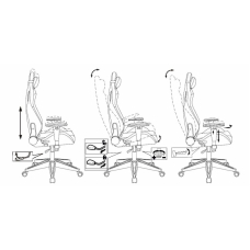 Кресло игровое Бюрократ Knight Outrid Smile экокожа