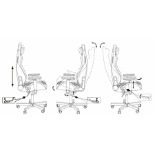 Кресло игровое Бюрократ Knight Outrider экокожа