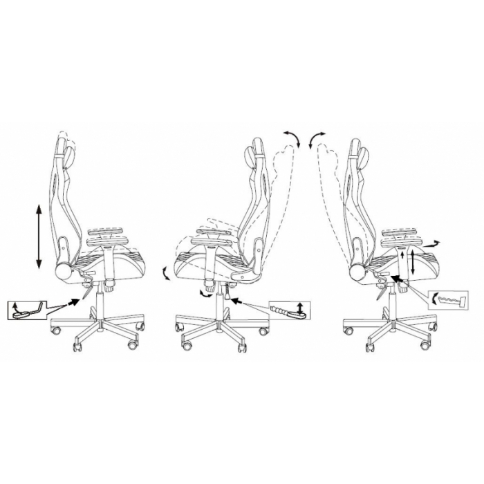 Кресло игровое Бюрократ Knight Outrider экокожа