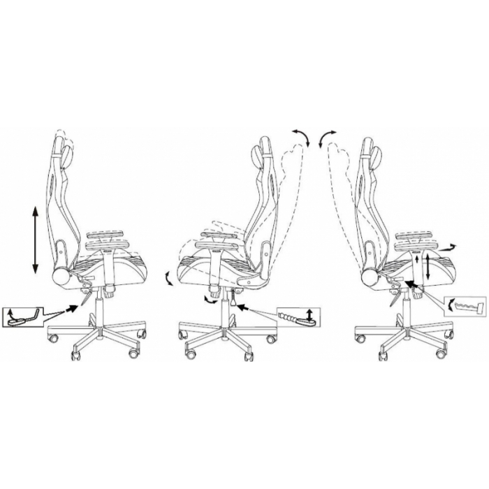 Кресло игровое Бюрократ Knight Outrider ткань