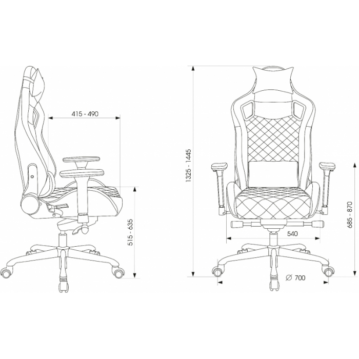Кресло игровое Бюрократ Knight Titan