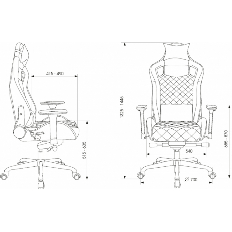 Кресло игровое Бюрократ Knight Titan