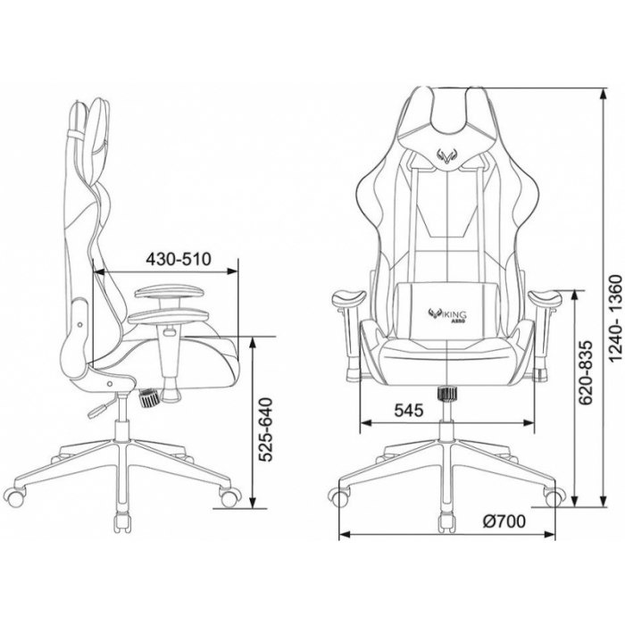 Кресло игровое Бюрократ VIKING 5 Aero