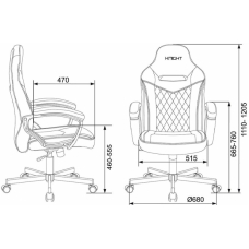 Кресло игровое Бюрократ VIKING 6 KNIGHT