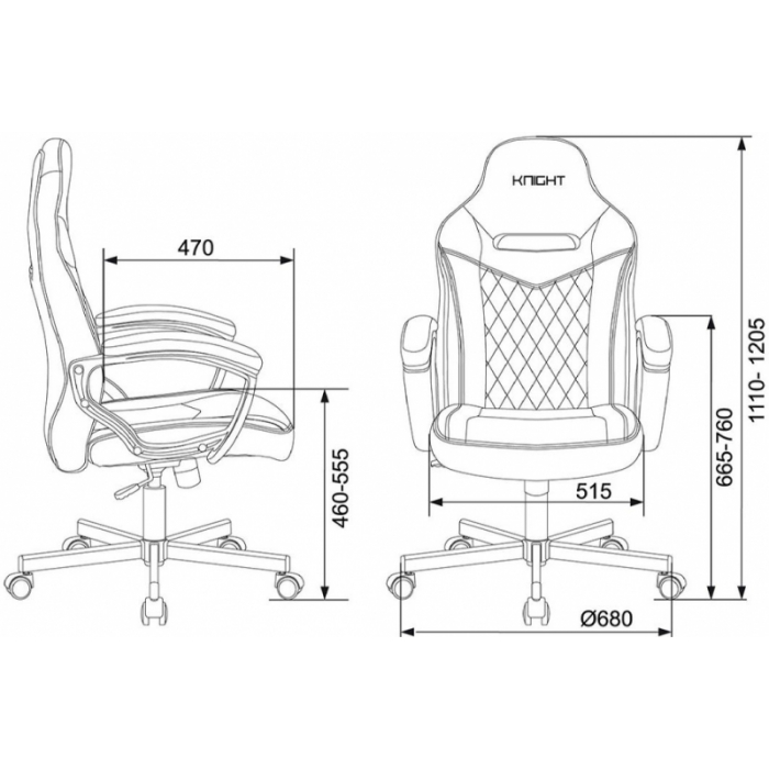 Кресло игровое Бюрократ VIKING 6 KNIGHT