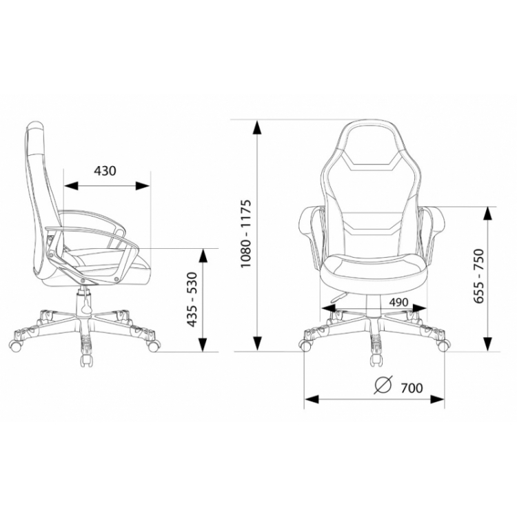 Кресло игровое Бюрократ Zombie 100