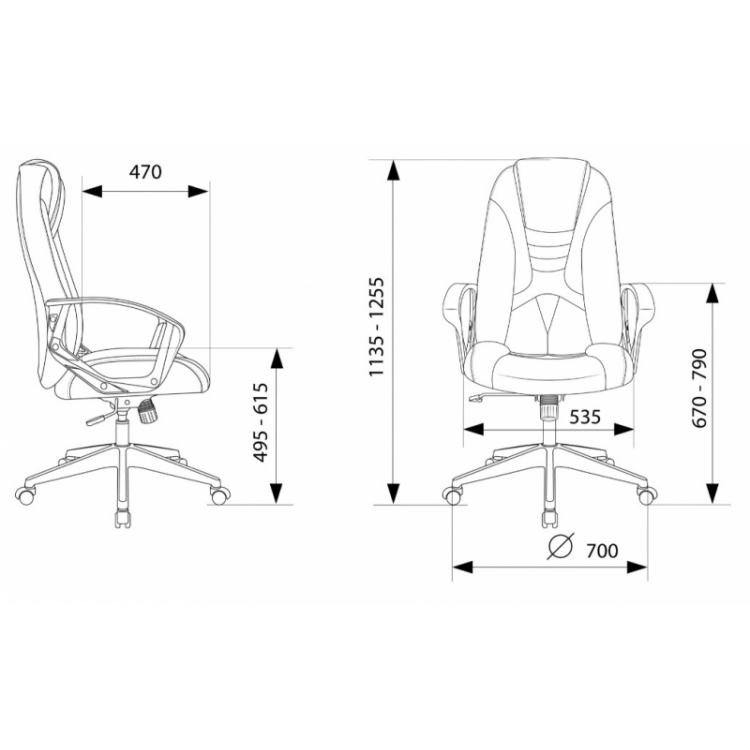 Кресло игровое Бюрократ Zombie 200