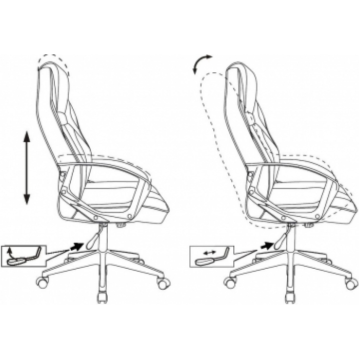 Кресло игровое Бюрократ Zombie 400
