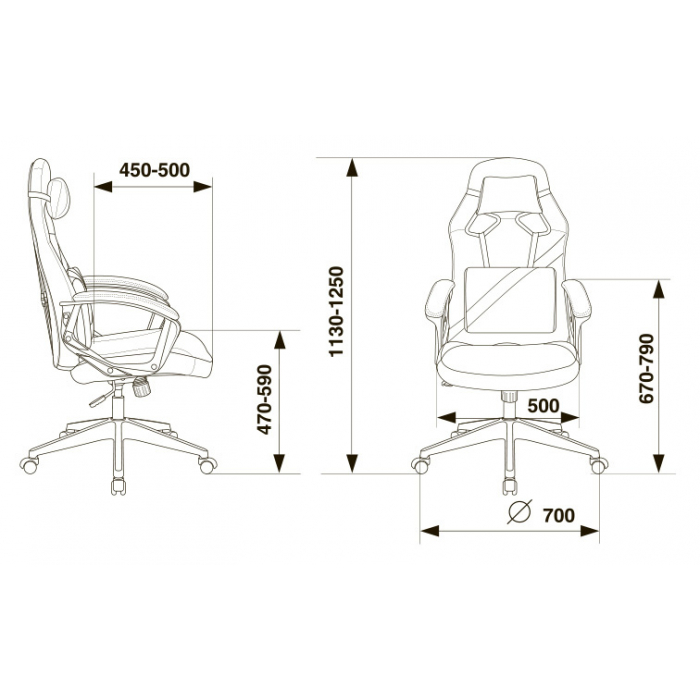 Кресло игровое Бюрократ ZOMBIE DRIVER