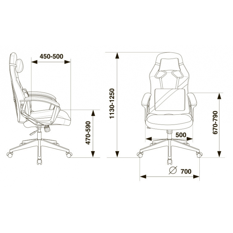 Кресло игровое Бюрократ ZOMBIE DRIVER