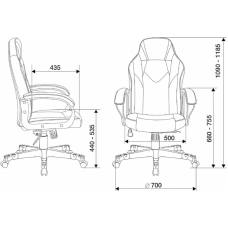 Кресло игровое Бюрократ ZOMBIE GAME 17