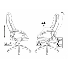 Кресло игровое Бюрократ ZOMBIE HERO