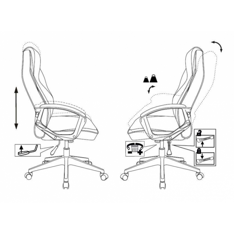 Кресло игровое Бюрократ ZOMBIE HERO