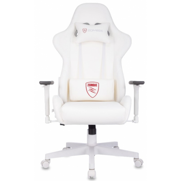 Кресло игровое Бюрократ Zombie Neo экокожа белая