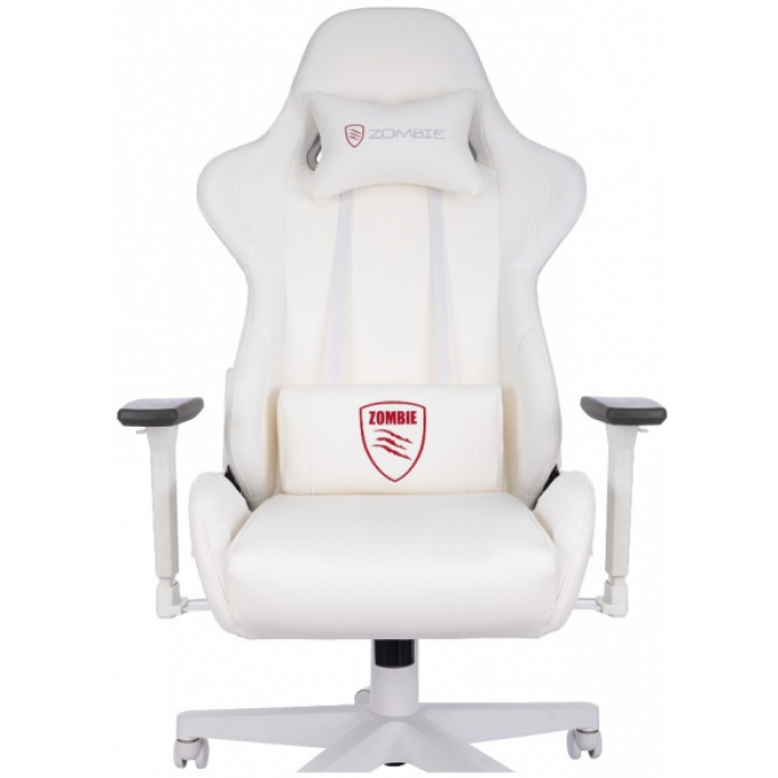 Кресло игровое Бюрократ Zombie Neo экокожа белая