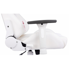 Кресло игровое Бюрократ Zombie Neo экокожа белая