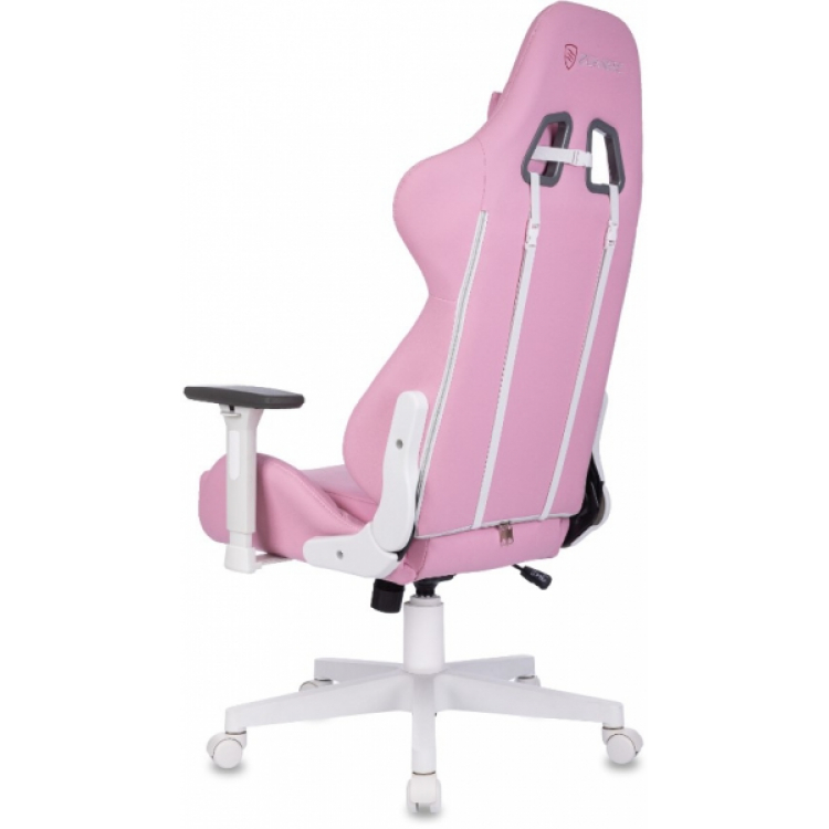 Кресло игровое Бюрократ Zombie Neo экокожа розовая