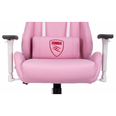 Кресло игровое Бюрократ Zombie Neo экокожа розовая