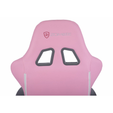 Кресло игровое Бюрократ Zombie Neo экокожа розовая