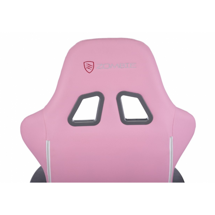 Кресло игровое Бюрократ Zombie Neo экокожа розовая