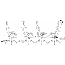 Кресло игровое Бюрократ Zombie Neo экокожа розовая