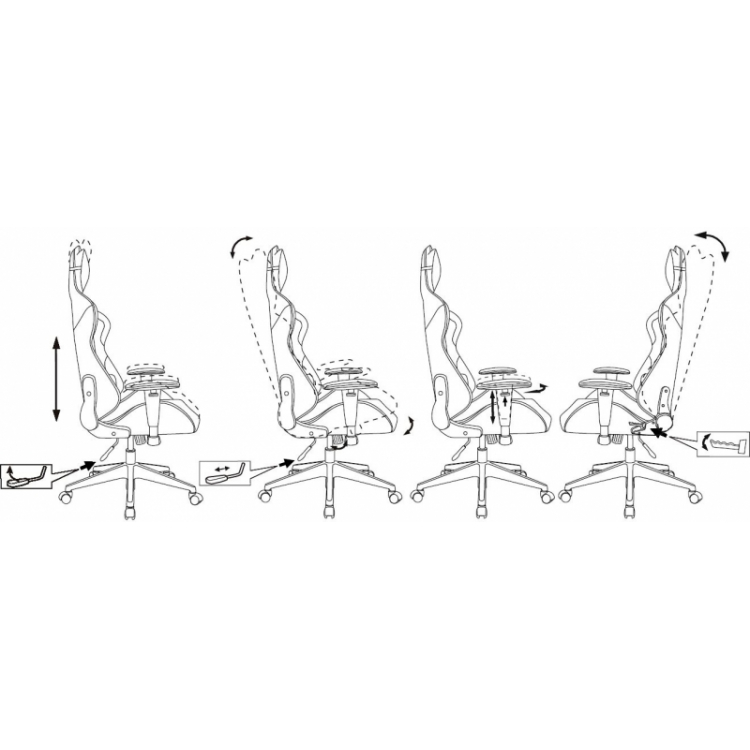 Кресло игровое Бюрократ Zombie Neo экокожа розовая