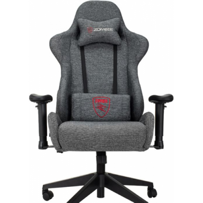 Кресло игровое Бюрократ Zombie Neo ткань серая