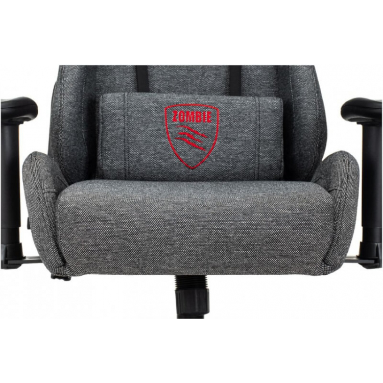 Кресло игровое Бюрократ Zombie Neo ткань серая
