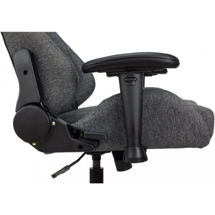 Кресло игровое Бюрократ Zombie Neo ткань серая