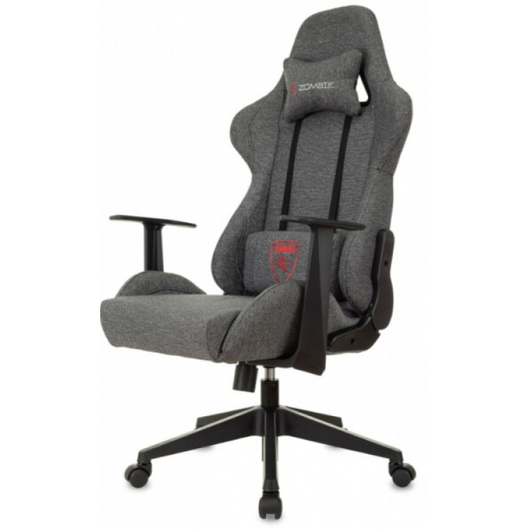 Кресло игровое Бюрократ Zombie Neo ткань серая