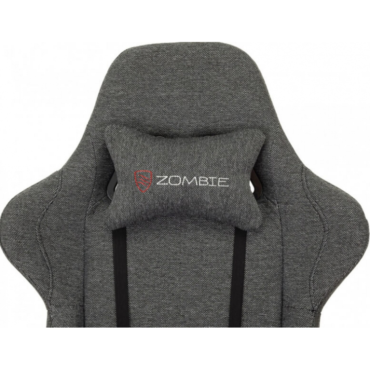 Кресло игровое Бюрократ Zombie Neo ткань серая