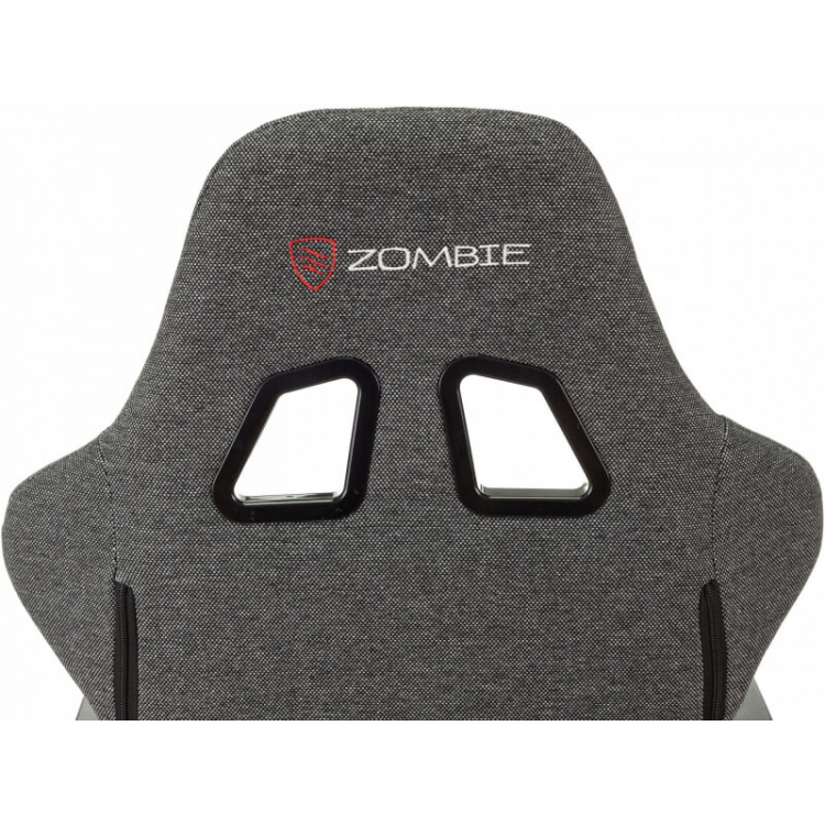 Кресло игровое Бюрократ Zombie Neo ткань серая