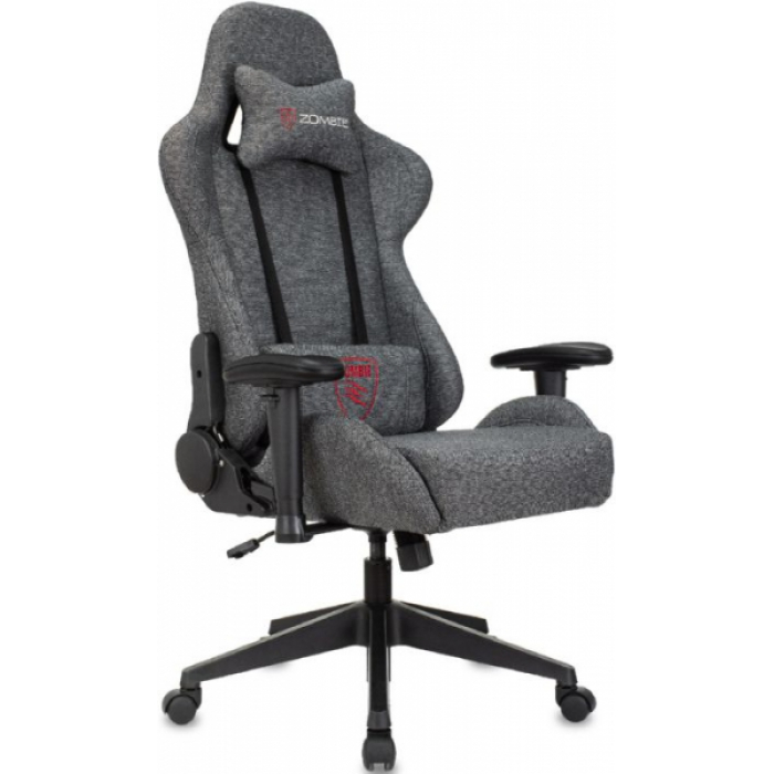 Кресло игровое Бюрократ Zombie Neo ткань серая