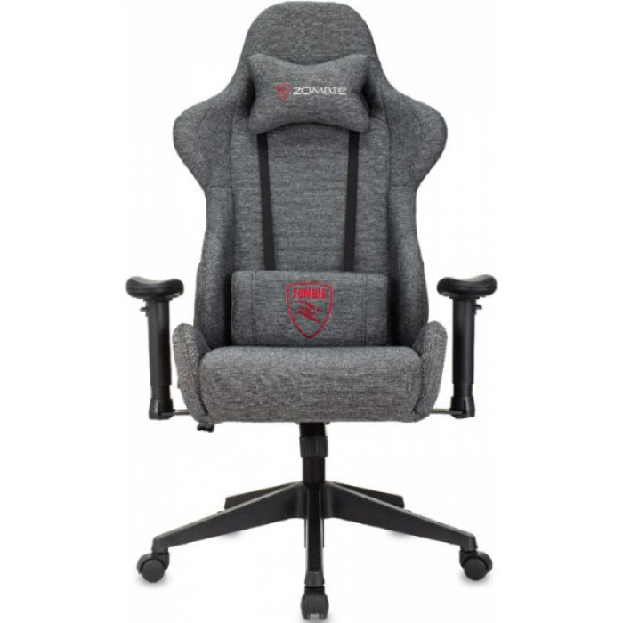 Кресло игровое Бюрократ Zombie Neo ткань серая