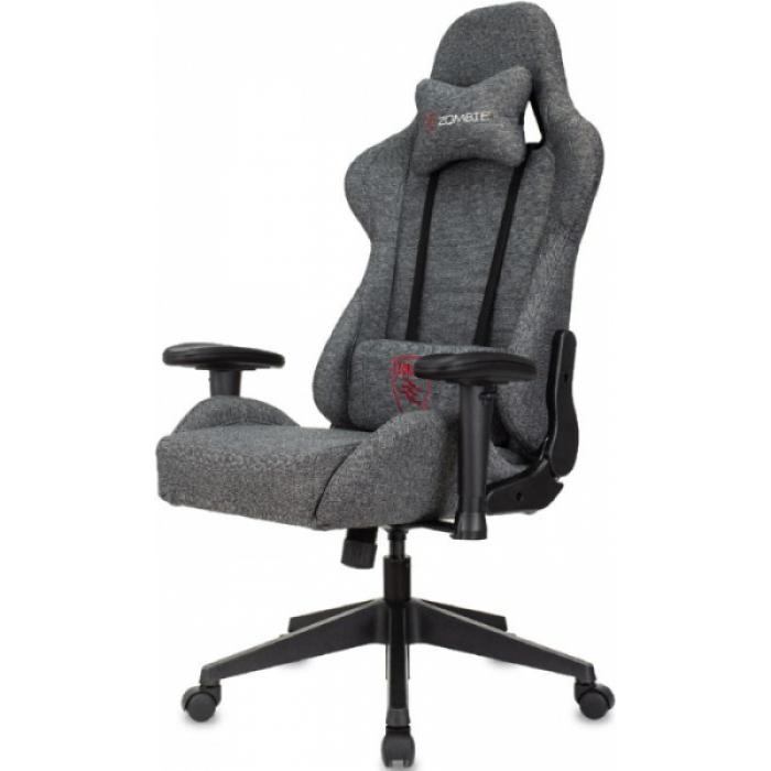 Кресло игровое Бюрократ Zombie Neo ткань серая
