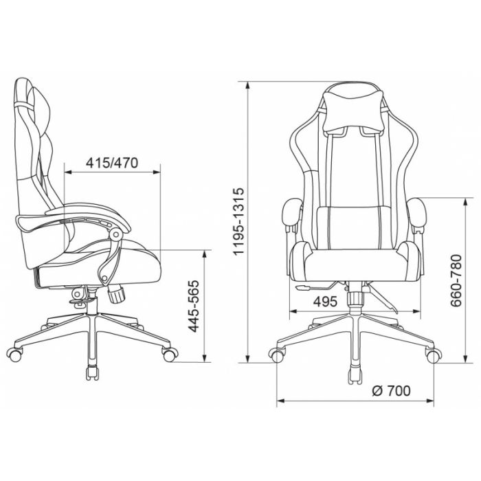 Кресло игровое Бюрократ Zombie Predator