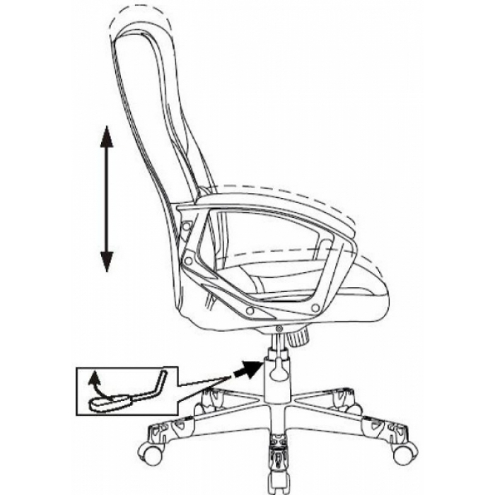 Кресло игровое Бюрократ Zombie 10
